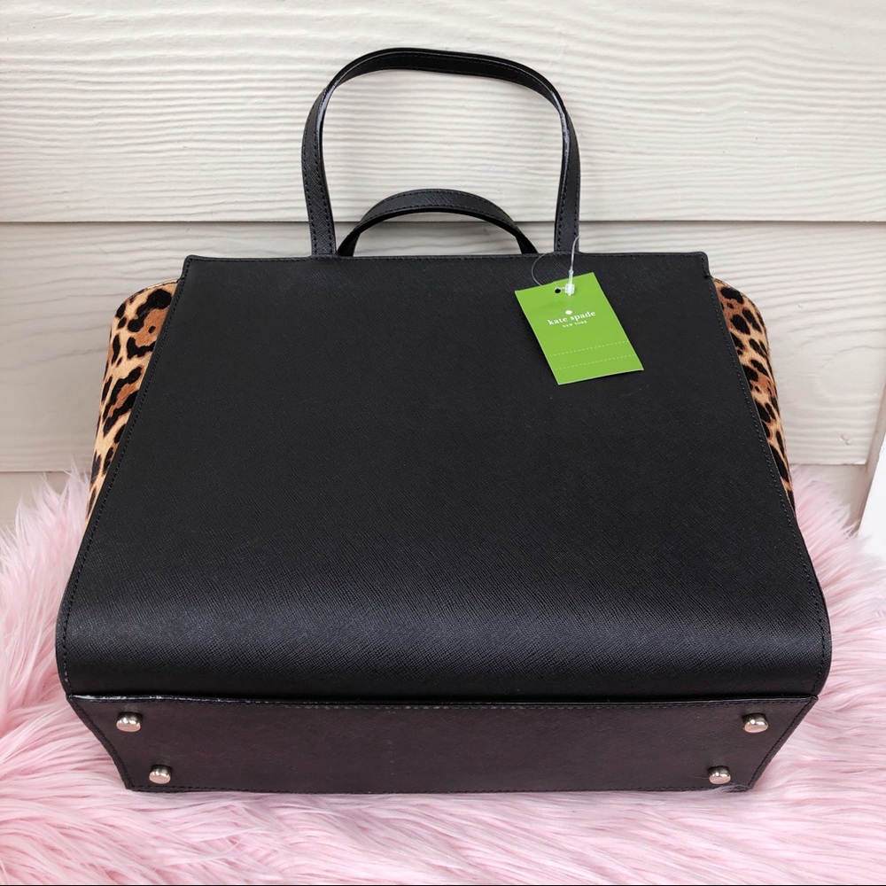 Kate Spade Run Wild Leopard Large Hayden Bag - Picture 6 of 8